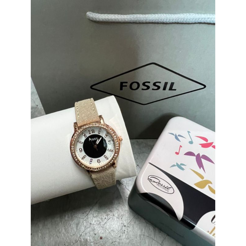 Fossil watch Set With tin box and paper bag Shopee Malaysia