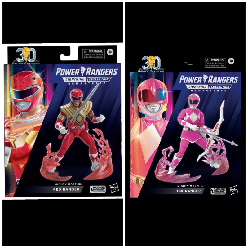 Hasbro Power Rangers Lightning Collection Remastered Red & Pink NEW IN ...