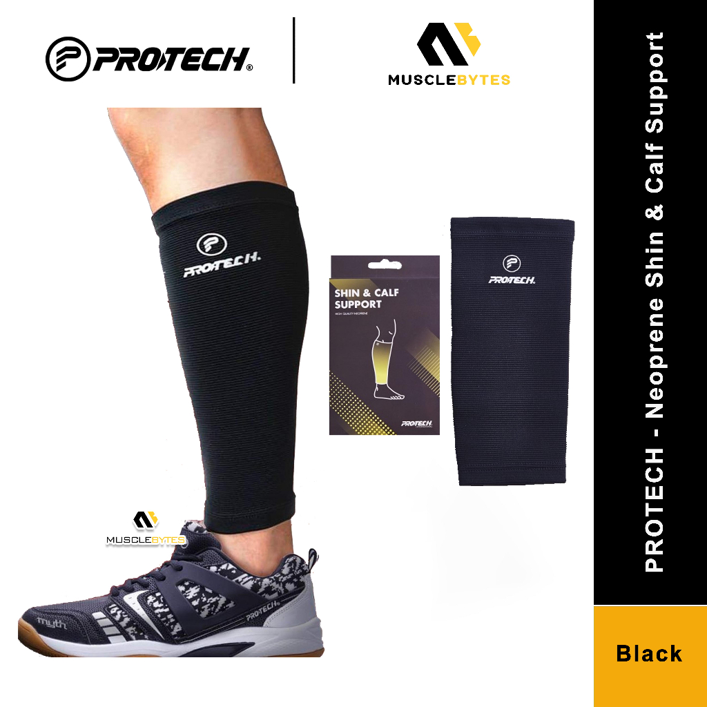 PROTECH Neoprene Shin & Calf Support [Badminton Fitness Gym