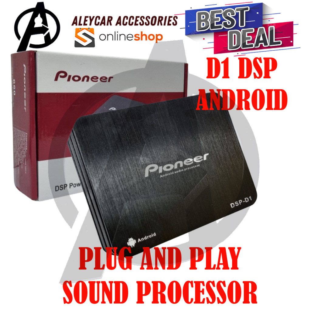 D1 PIONEER DSP 4 Channel Power Amplifier Car Android Plug and Play