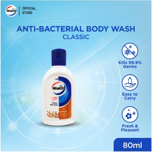 Walch 80ml AntiBacterial Body Wash Classic [Expired Sep'23] Shopee