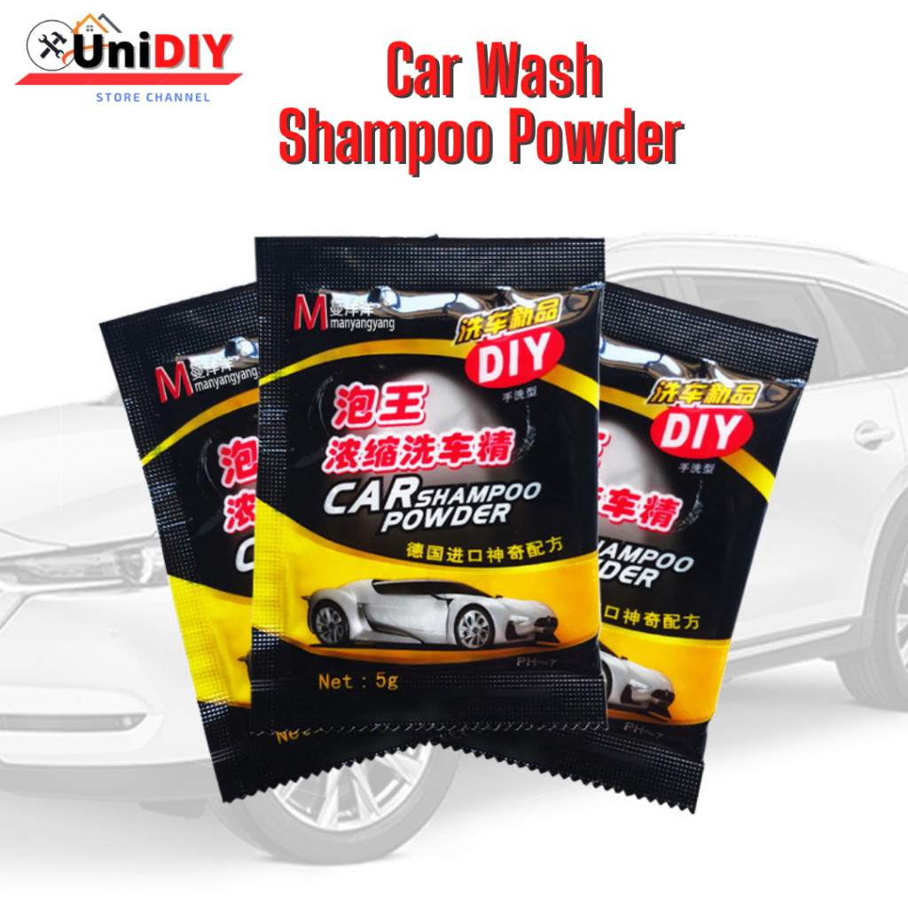 Unidiy 5g DIY Car Wash Shampoo Powder Super Concentrated Rich Bubbles