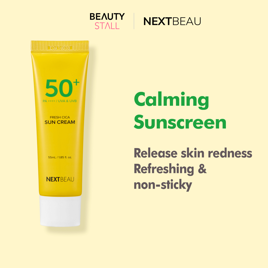 NEXTBEAU Fresh Cica Sun Cream SPF 50+ PA++++ UVA & UVB 55ml | Korea ...