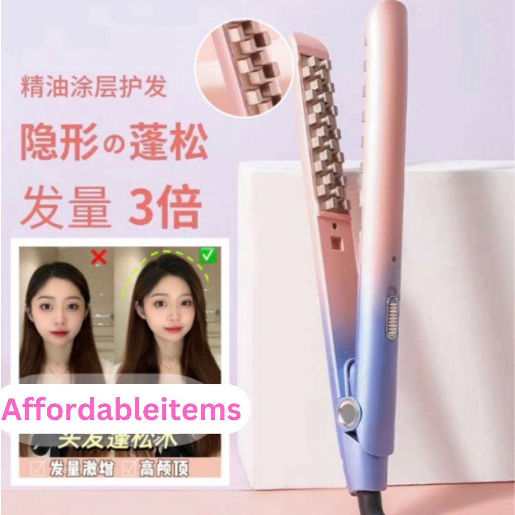 Flufy Hair Corn Hair Iron Hair Perming Fluffy Hair Ion头发蓬松烫板 Curler