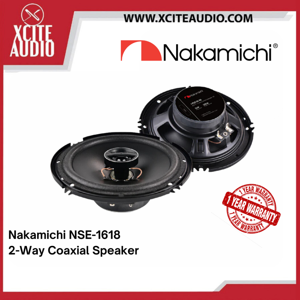 Nakamichi NSE-1618 200W Coaxial Speakers 6‘’ 2-way Coaxial Speaker ...