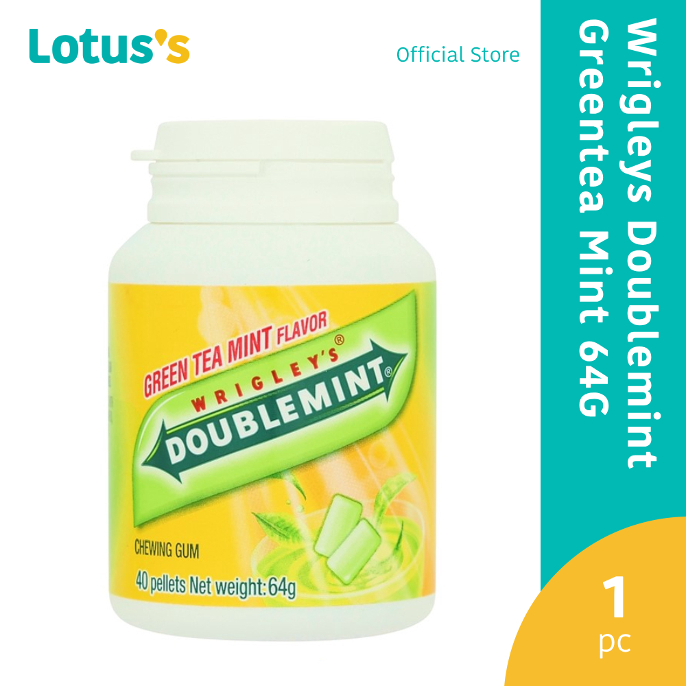 Wrigley's Doublemint Green Tea Chewing Gum 64g Shopee Malaysia
