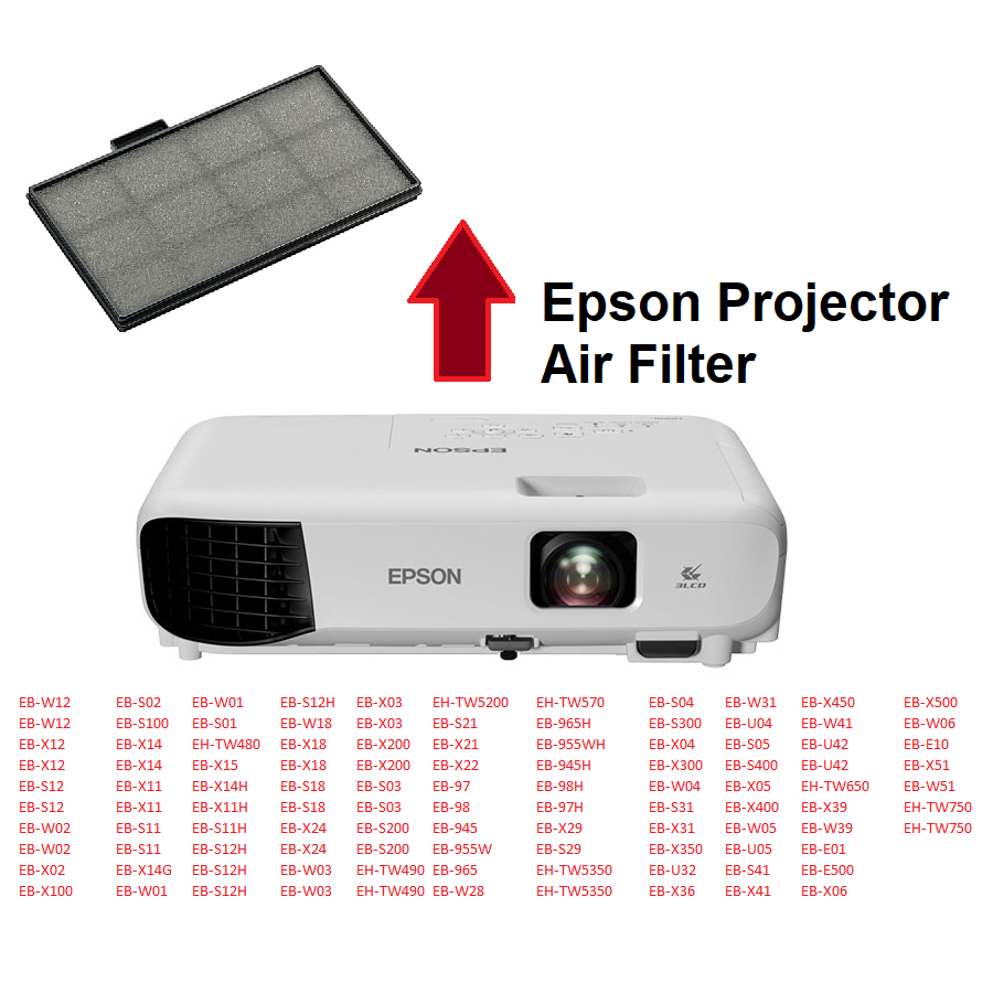 Original Projector Air Filter For Epson EB-E10 X06 W06 X51 W51 S31 S41 X41  X05 S31 X04 X31 W31 1557759