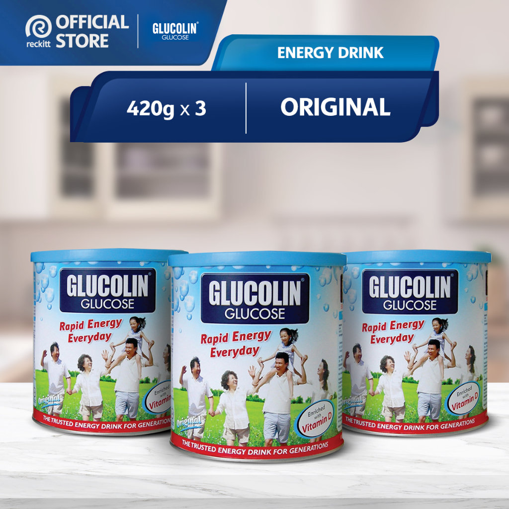 Glucolin Glucose Energy Drink 420g Triple Pack Shopee Malaysia