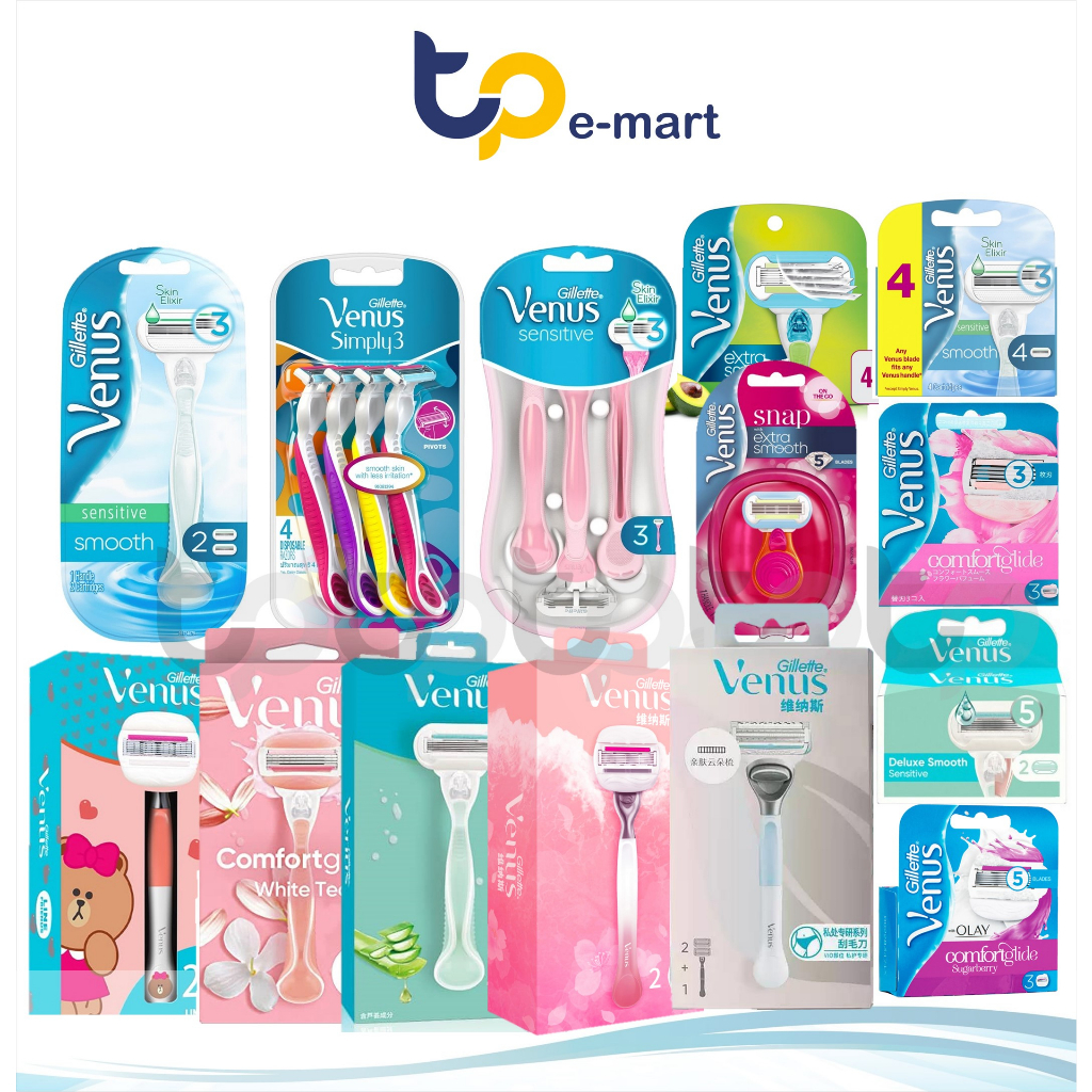 Gillette Venus Comfort Glide White Tea Razor 1+2/Sensitive Disposable