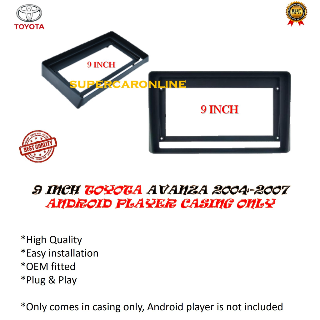 TOYOTA AVANZA 2004 - 2007 9 INCH ANDROID PLAYER CASING | Shopee Malaysia
