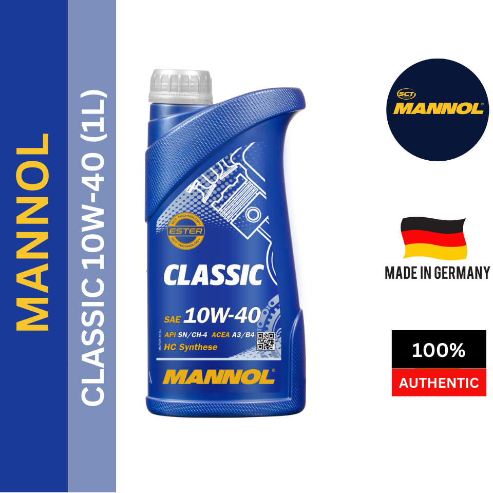 (MADE IN GERMANY) Classic+ESTER SAE 10W40 HC Synthese Engine Oil/Minyak ...