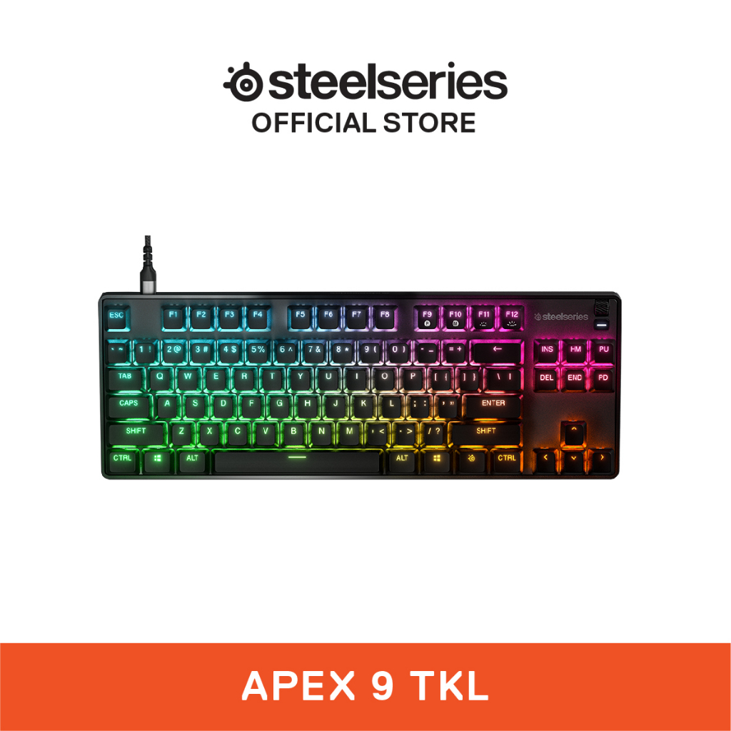 SteelSeries Apex 9 TKL Wired RGB OptiPoint Optical Switches Gaming ...
