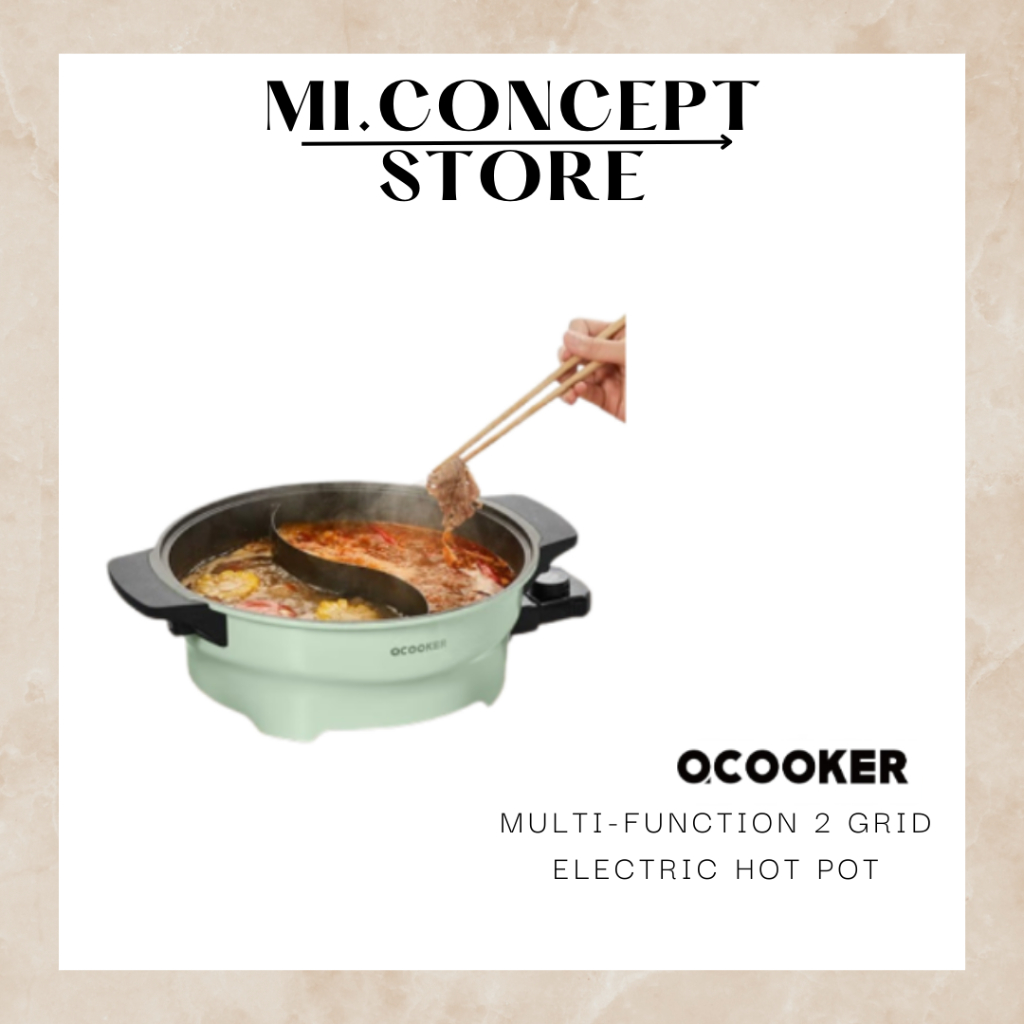 Xiaomi OCOOKER Multifunction 2 Grid Electric Hot Pot (1500W firepower