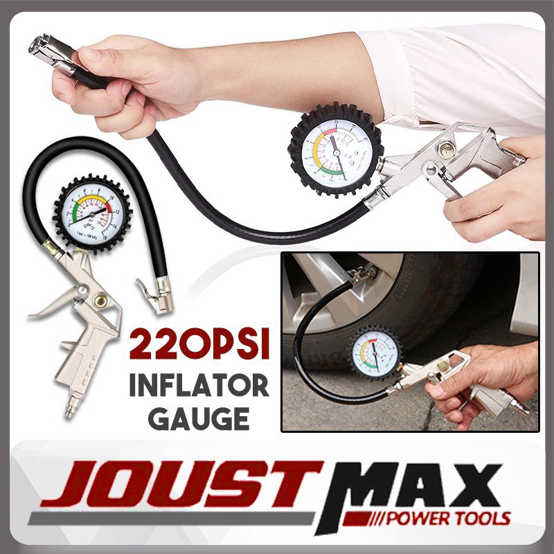 Pam Check Angin Kereta 25/D Inflator And Gauge Kit Tool Tire Pressure