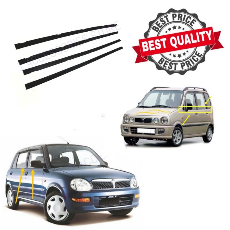 Perodua Kelisa/Kenari Door Glass Moulding Getah Cermin Luar Shopee