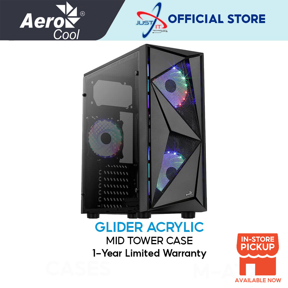 Aero Cool Glider Cosmo V1 Acrylic Mid Tower Case | Shopee Malaysia