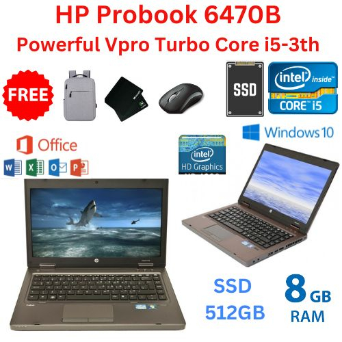 GAMING Budget HP Probook 6470b vPro Turbo 8GB Ram / Intel Core i53th