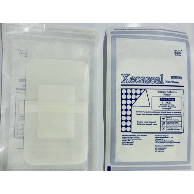 XECASEAL SURGICAL ADHESIVE PLASTER NONWOVEN 6CM X 10CM Shopee Malaysia