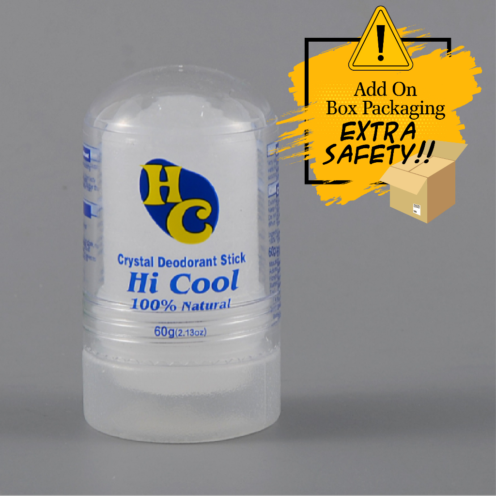 CRYSTAL DEODORANT Hi Cool Deodorant natural potassium alum tawas stick