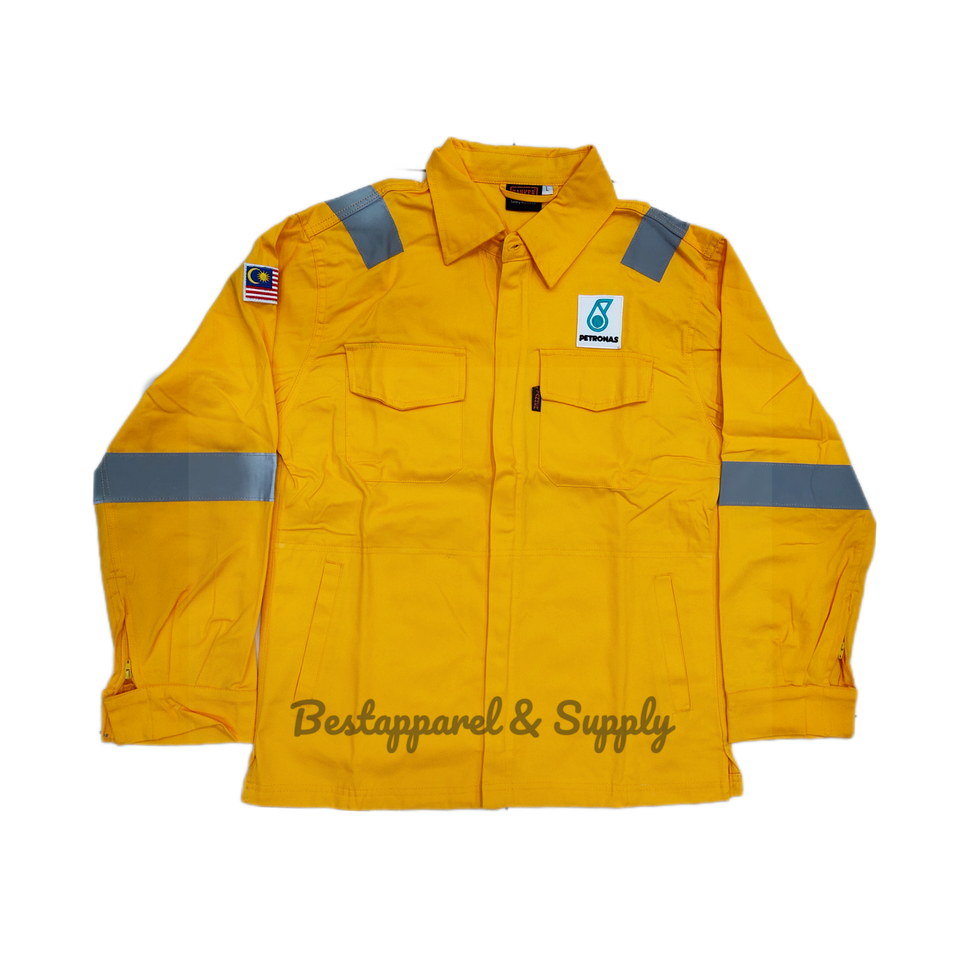 Petronas Worker Jacket | 100% Cotton 240gsm Safety Jacket with Logo Sew ...