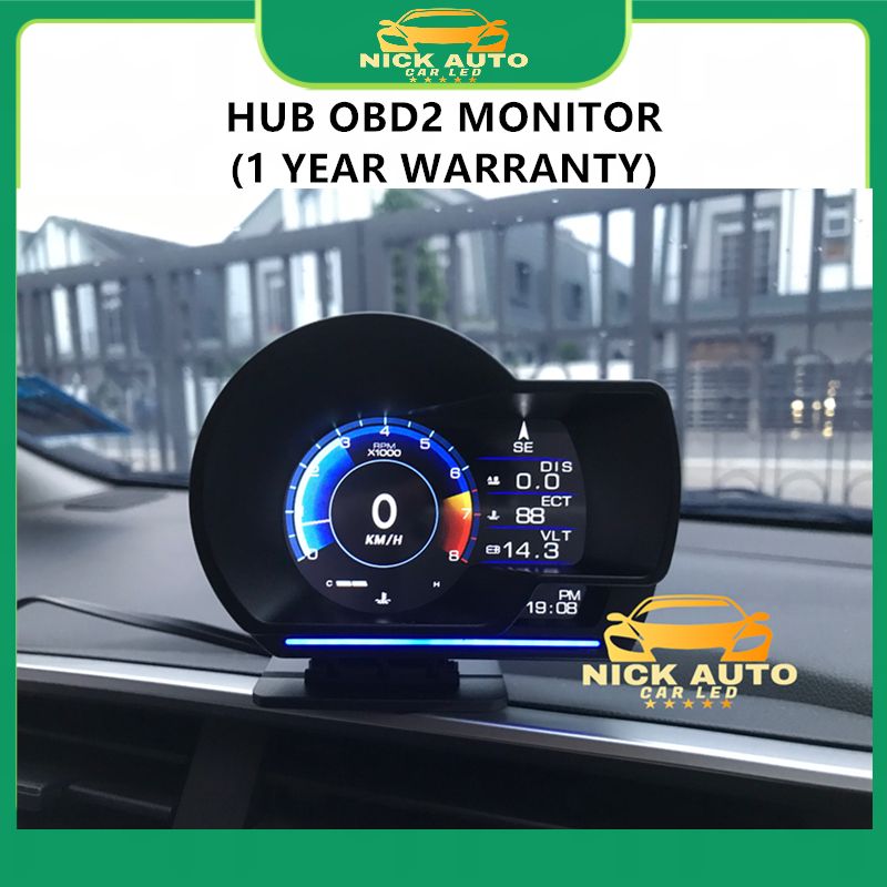 HUD OBD2 Meter Monitor -Fit To All Car Model -Best Quality BMW Mercedes ...