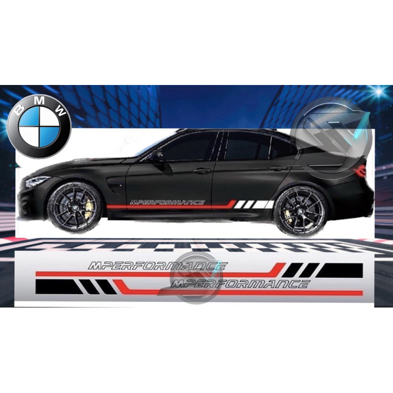 ( Ready Stock ) S383# BMW PERFORMANCE Car Body Vinyl Decal Sticker ...
