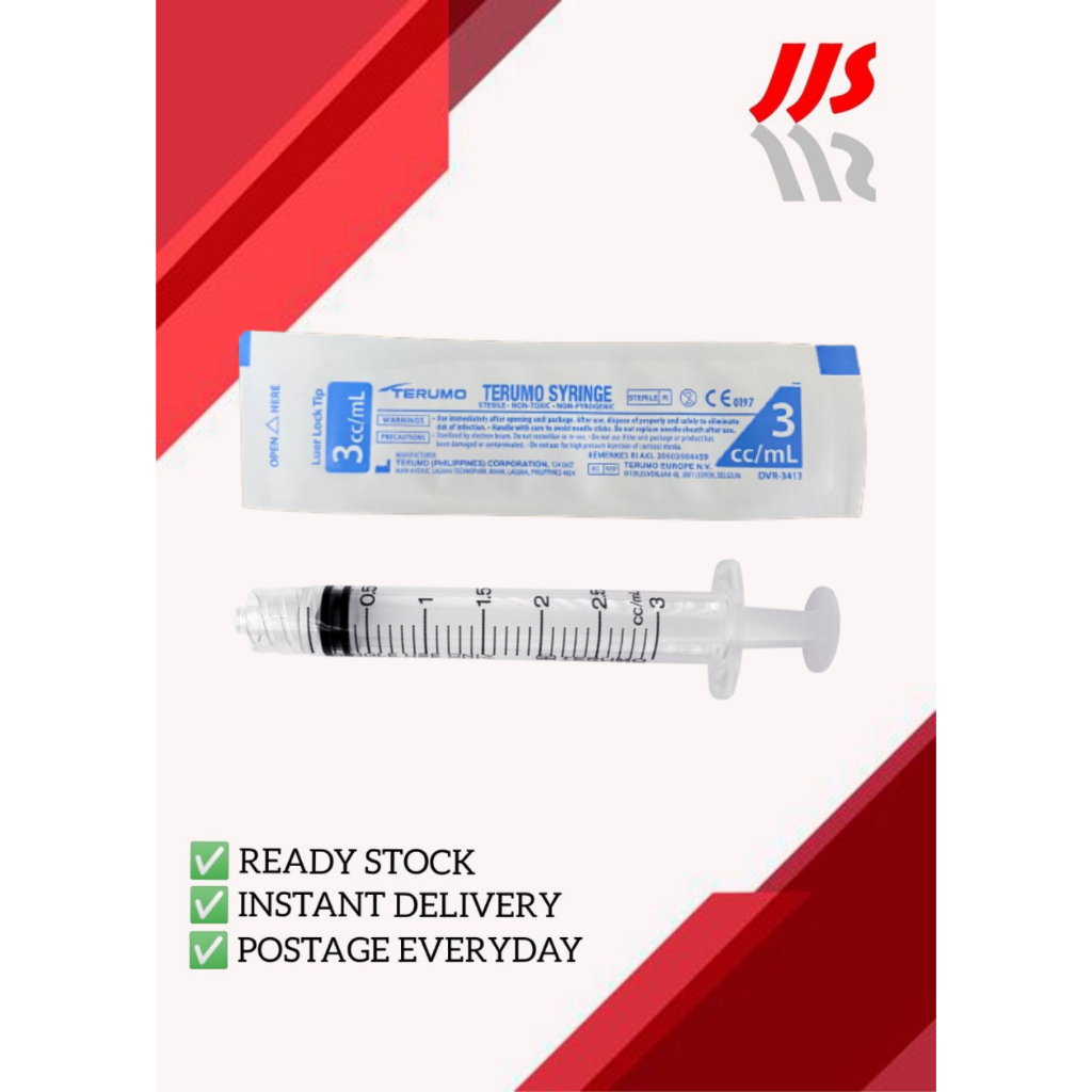 TERUMO SYRINGE without Needle (3 cc/ml) Shopee Malaysia