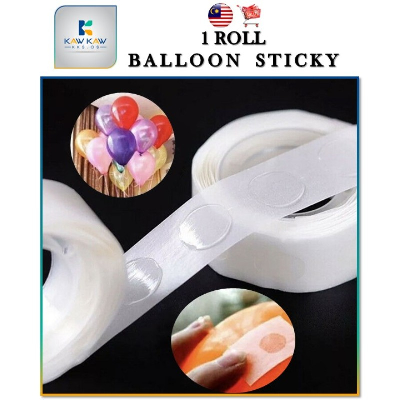 𝐊𝐊𝐒 𝟏 𝐑𝐨𝐥𝐥 𝐁𝐚𝐥𝐥𝐨𝐨𝐧 𝐒𝐭𝐢𝐜𝐤𝐲 🚚 Attachment 100pcs Dot Glue Special Double