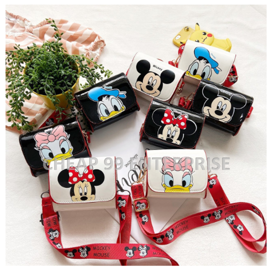 READY STOCK Mickey Minnie Donald Daisy Messenger Bag For Kids Disney Bag Children Sling Bag Mickey mouse Minnie mouse Shopee Malaysia