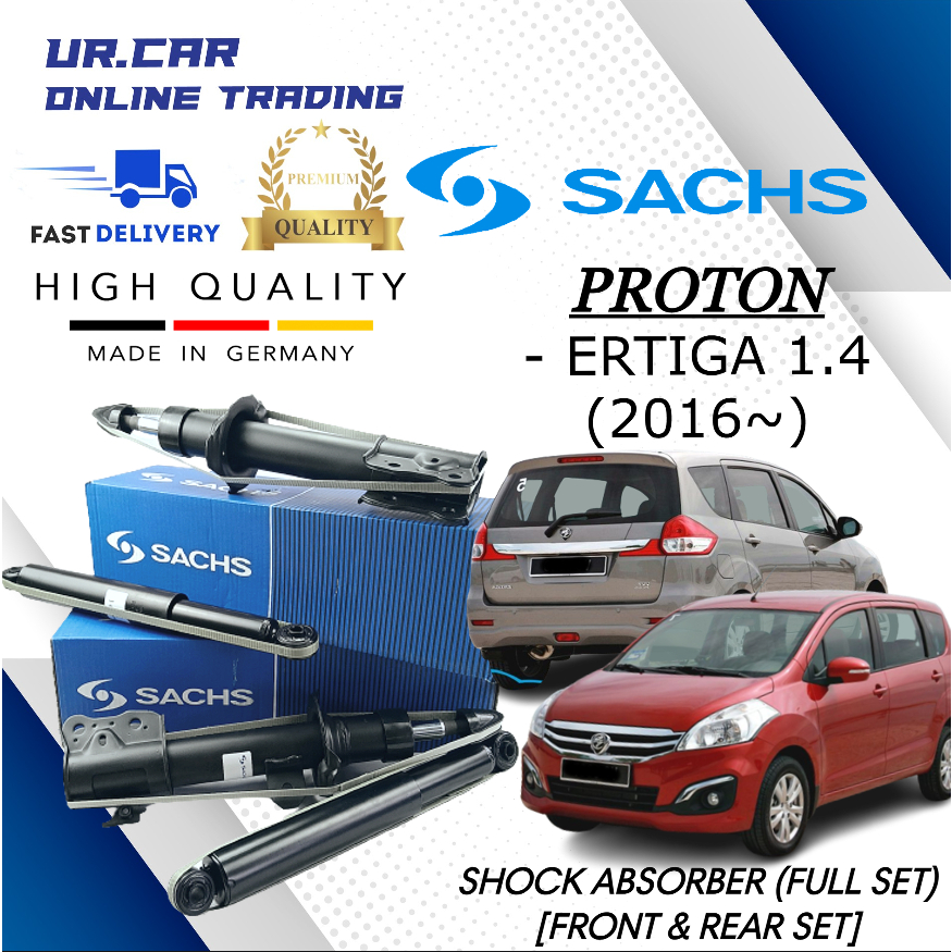 SACHS PROTON ERTIGA 1.4 (2016) SHOCK ABSORBER FULL SET / FRONT (DEPAN) / REAR (BELAKANG