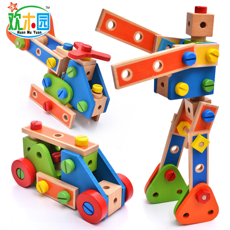 Wooden Building Toys STEM Toys Tool Box Builder Set Educational Learning Toys for Kids/ Wooden