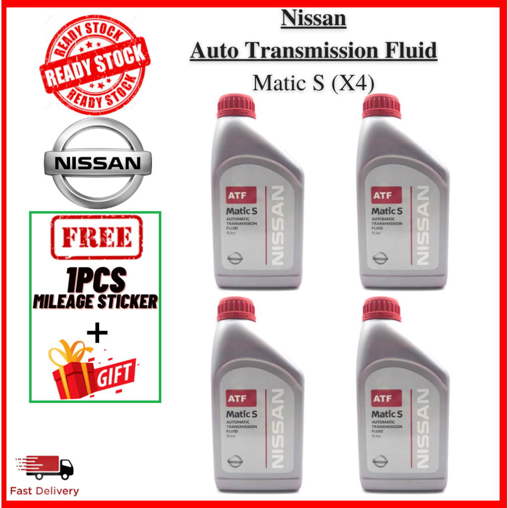 ORIGINAL Nissan ATF Matic-S Matic S ( 4 BOTTLE 1 SET) KLE24-00001 1L ...