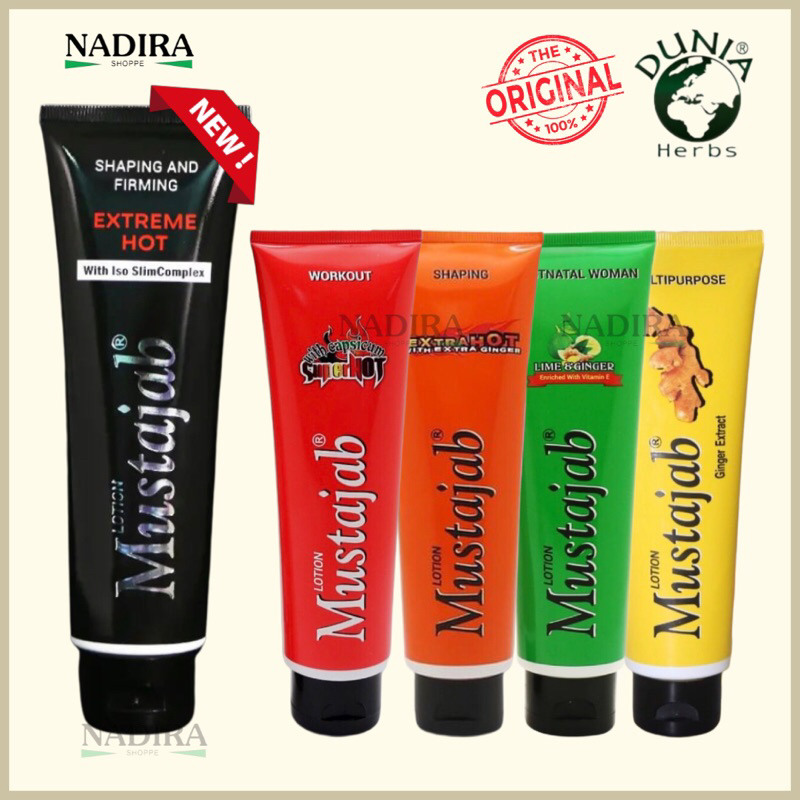 DUNIA HERBS Lotion (losyen) Mustajab Ginger/ Lime & Ginger/ Extra Hot ...