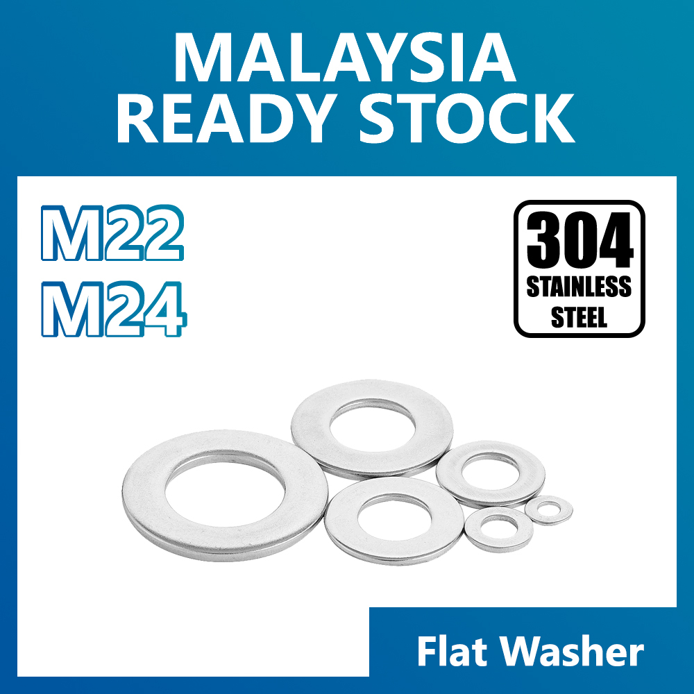 Flat Washer M22 M24 304 Stainless Steel Washers Plain Washer Gaskets