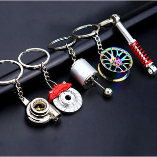 1pc Fidget Spinner Keychain Men Fidget Spinning Keyring Novelty