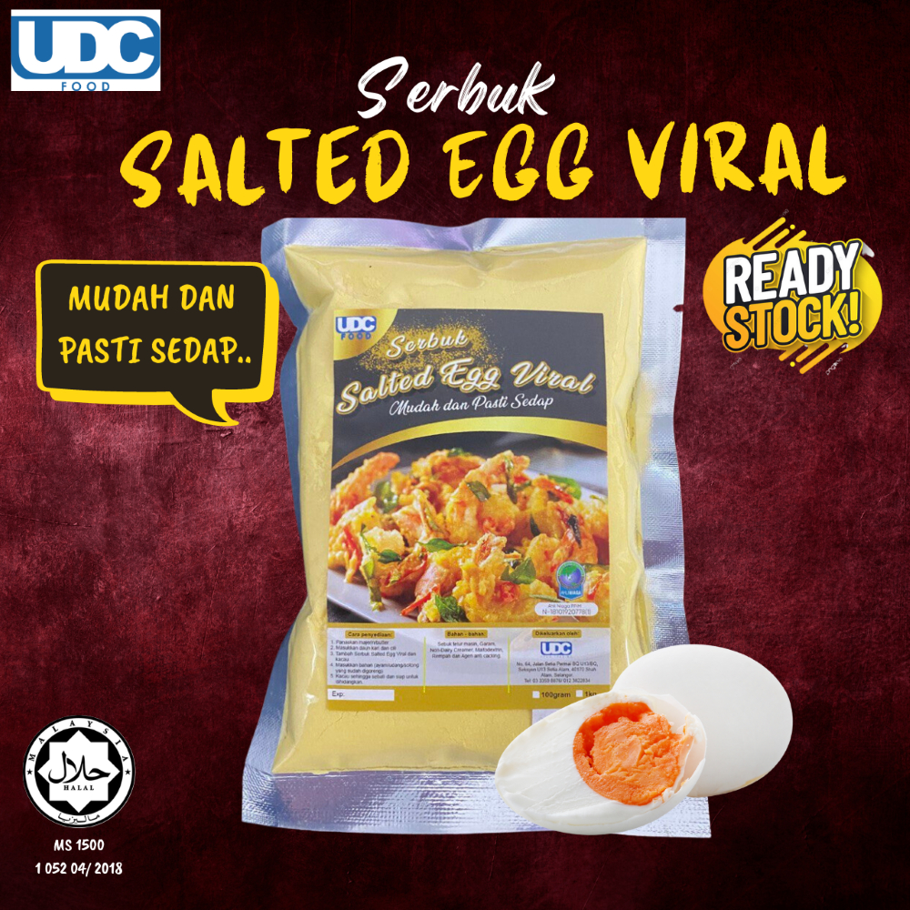 [SALTED EGG 100GRAM🔥] SERBUK SALTED EGG HALAL SEDAP HANYA MASAK SAHAJA