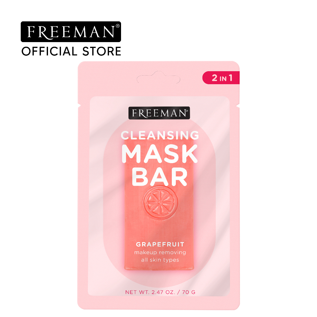 Freeman Beauty 2-in-1 Grapefruit Makeup Removing Facial Mask Bar 70g ...