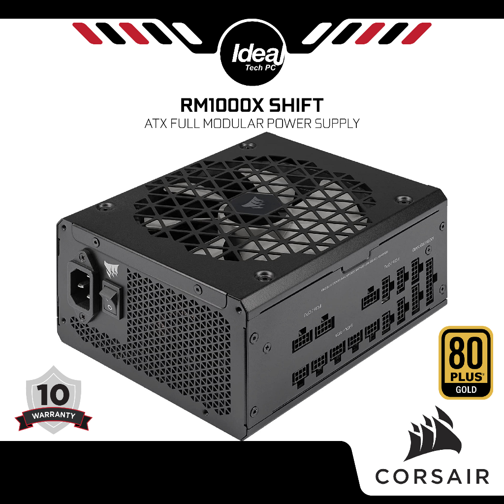 CORSAIR RM1000X SHIFT 80 PLUS GOLD | FULL MODULAR | ATX POWER SUPPLY ...