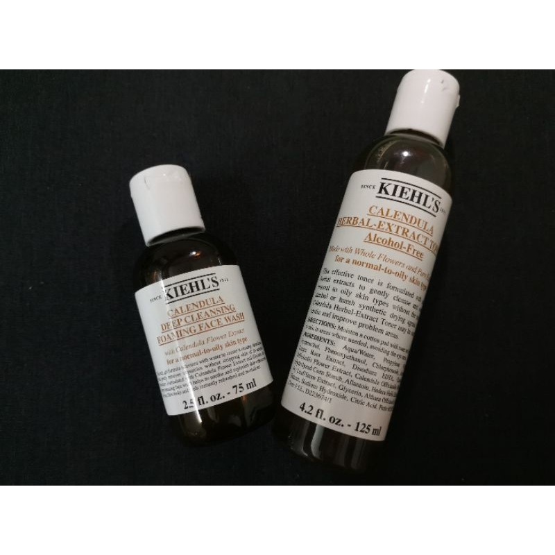 Khiel's Calendula Toner 125ml & Face Wash 75ml Shopee Malaysia