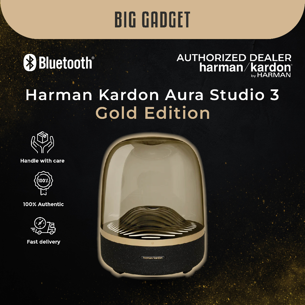 [GOLD EDITION] Harman Kardon Aura Studio 3 Wireless Bluetooth Speaker
