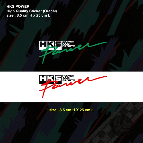 Hks Power Sticker Decal High Quality Sticker Shopee Malaysia