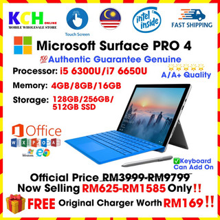 💯LOWEST PRICE】Microsoft Surface PRO 4 Window 10 PRO Intel
