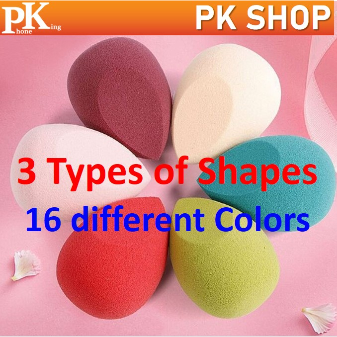 LARGE SIZE MakeUp Puff Sponge Beauty Blender (Gound/Droplet/Oblique ...