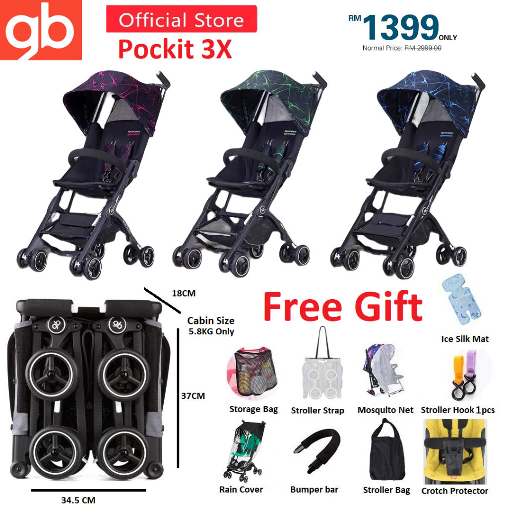 GB Pockit Cabin Size Stroller Shopee Malaysia