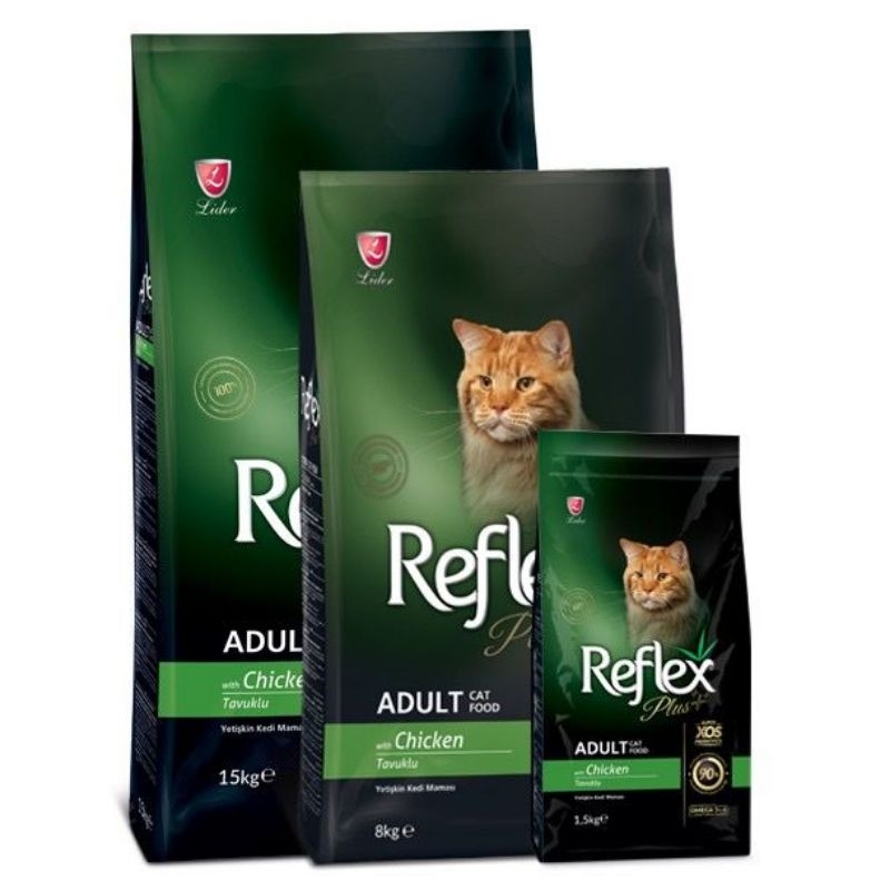 [REPACKING 1KG]Reflex Plus Adult Cat Chicken (Cat Food) makanan kucing ...