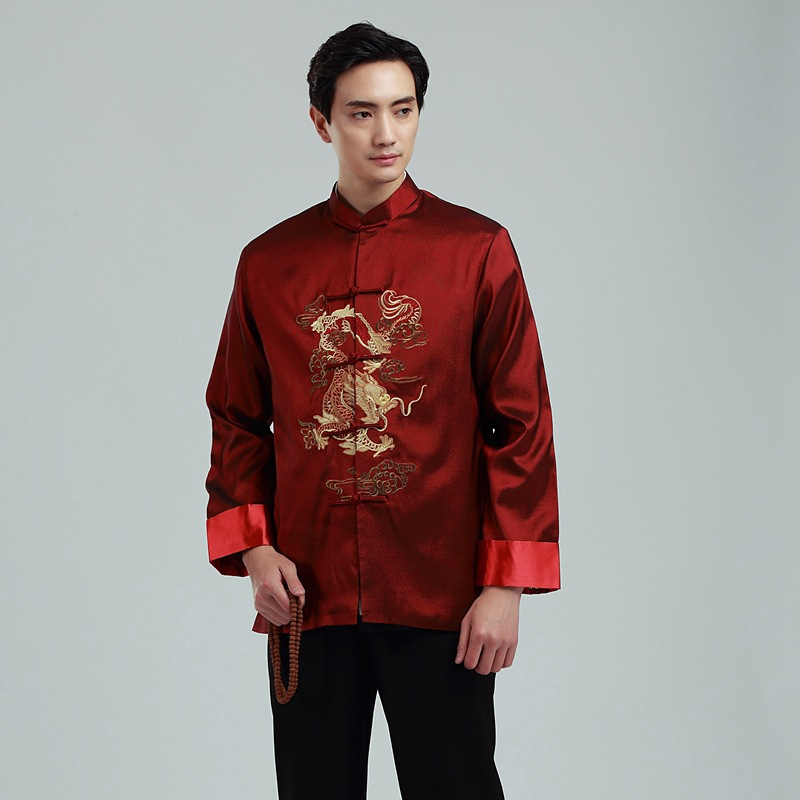 daidai (Ready Stock) CNY Chinese New year Men Man Tang Suit Samfu Sam ...