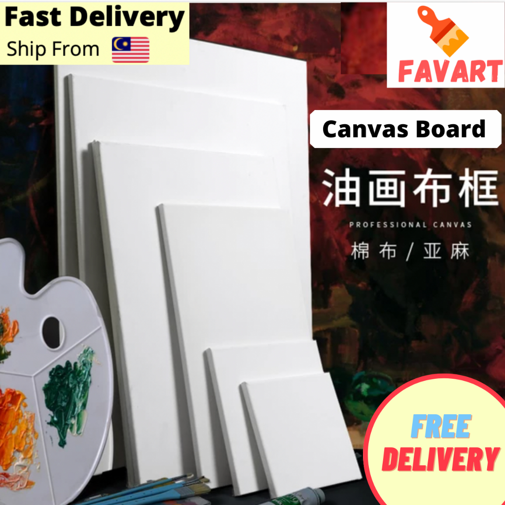 Artist Blank White Canvas Art Board Water Color Oil Paint Board