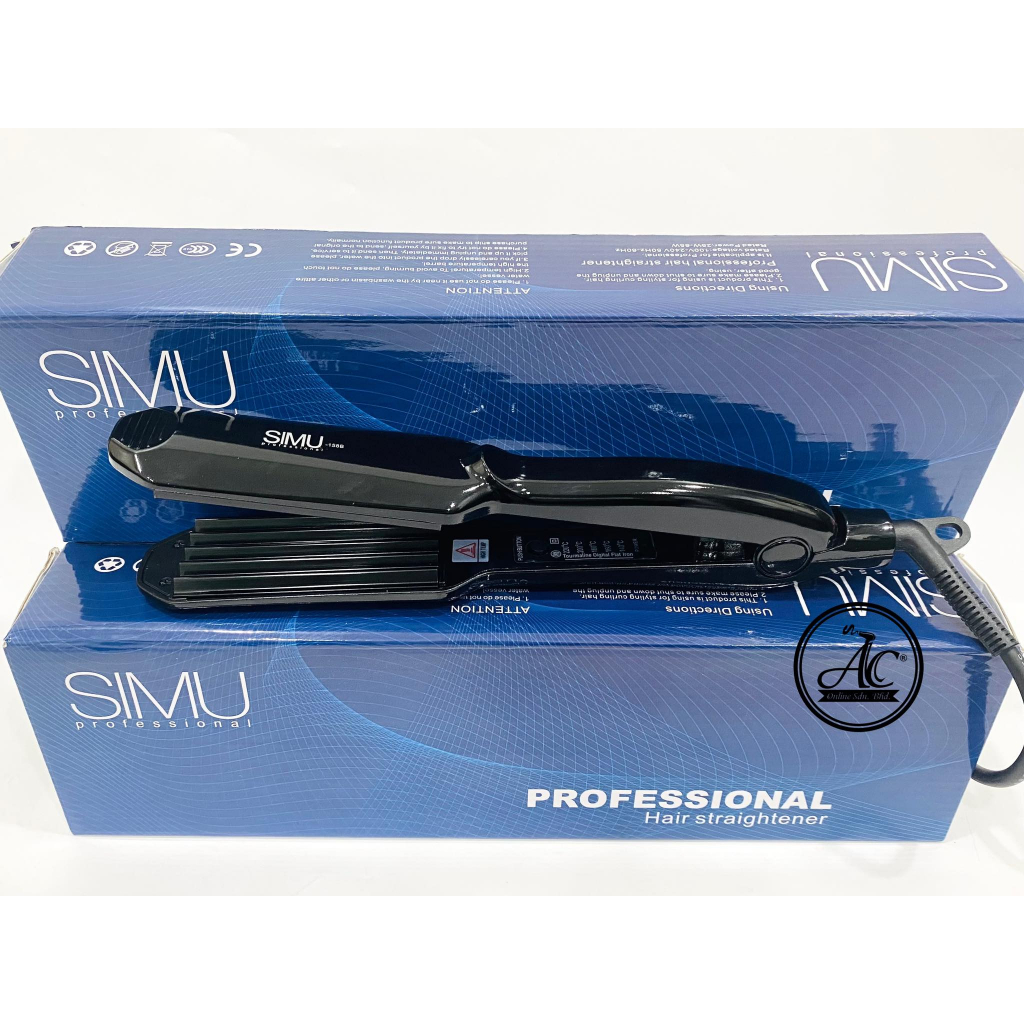 Simu Professional Salon Zig Zag Machine Zigzag Iron 玉米夹 蓬松夹 玉米机 Ready ...
