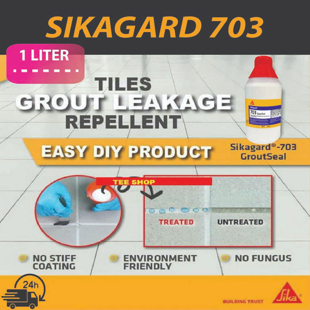 SIKA SIKAGARD 703 Grout Seal 1Liter Tile Joints Fiber Cement