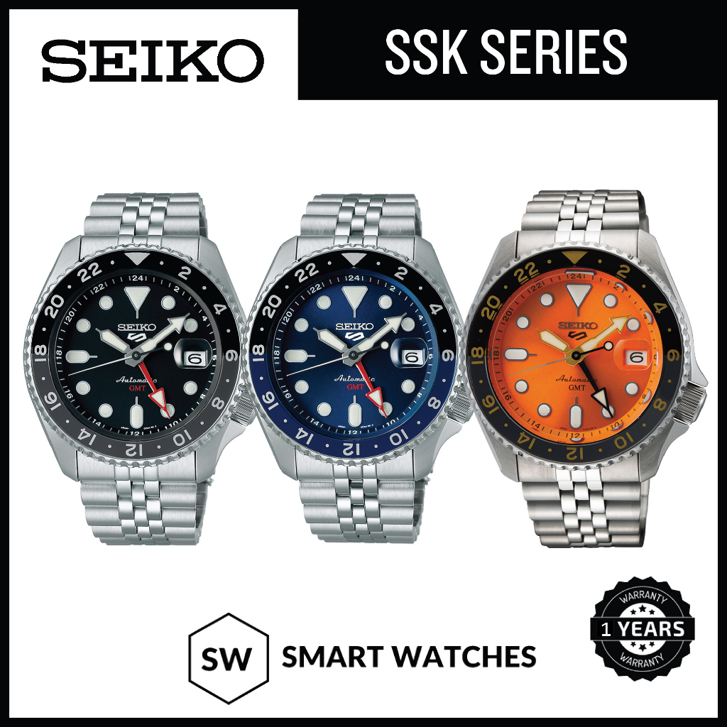 Seiko 5 Sports Automatic GMT Watch SSK001K1/ SSK003K1/ SSK005K1 - 1 ...